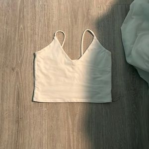 Groceries apparel, white, spaghetti strap tank top, small